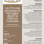 Webinar gratuito “La CTU nei processi di famiglia dopo la Riforma Cartabia” 4 ottobre 2024 ore 15-18